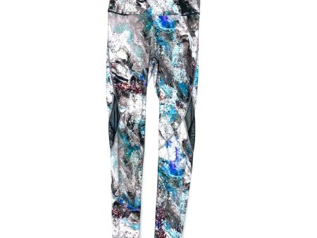 Alala Multicolor Marble Print Leggings With Mesh Detail & Zipper On Back Waistband - Size XS (Inseam 26 ) For Cheap