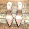 Steve Madden Nude Plastic Front Heel- Size 7.5 Hot on Sale