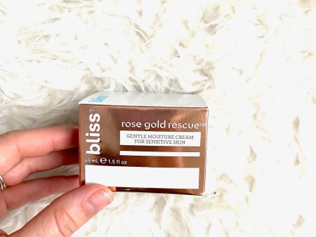 Bliss Rose Gold Rescue Gentle Moisture Cream For Sensitive Skin (NEW) For Cheap