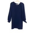 Sezane Navy Blue Dress With Back Buttons & Bubble Sleeves- Size 42 Fashion