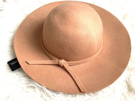 Bienvenu Camel Wool Wide Brim Hat NWT- Size 57cm Online