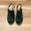 Qupid Black Sling Back Shoes- Size 6.5 Supply