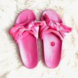 American Eagle Pink Velvet Bow Slip On Sandals- Size 7 Cheap