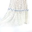 Foxiedox White Blue Halina Lace Bow Tied Strap Midi Dress NWT- Size S Cheap