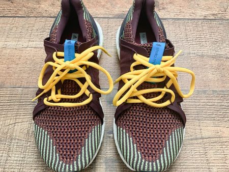 Adidas Stella McCartney Purple Running Shoes with Yellow Laces- Size 7.5 (LIKE NEW) Sale