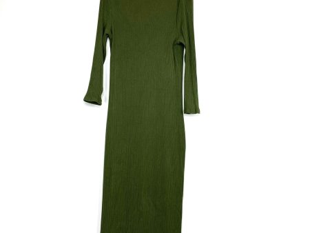 A New Day Olive Ribbed Dress- Size L (see notes) Hot on Sale