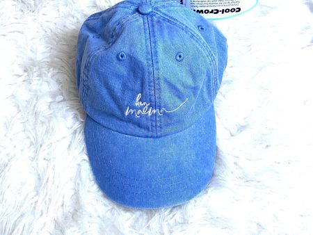 Adams Chambray “hey mama” Hat NWT Fashion