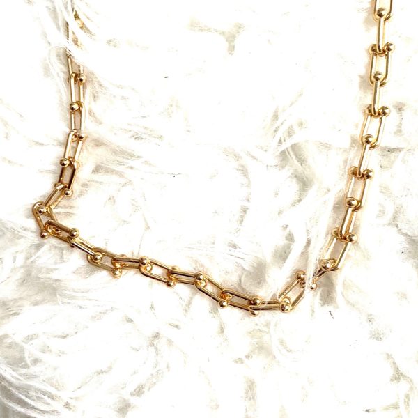 Allie + Bess Gold Chainlink Necklace Sale