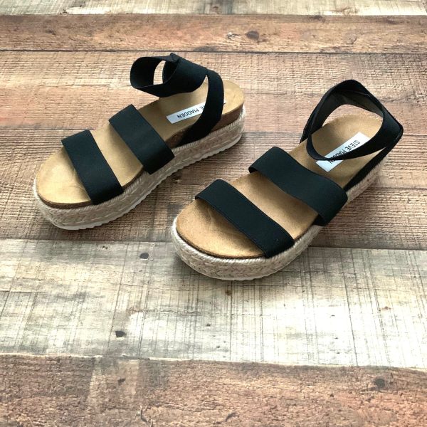 Steve Madden Black Kimmie Sandals- Size ~7 (See Notes) For Cheap