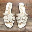 Sam Edelman Ivory Bay Pearl Stud Embellished Sandals- Size 6.5 (See Notes) Online Sale