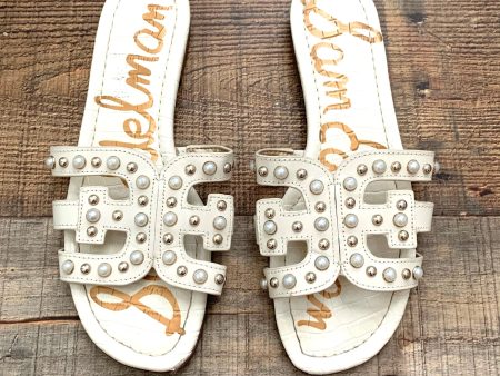 Sam Edelman Ivory Bay Pearl Stud Embellished Sandals- Size 6.5 (See Notes) Online Sale