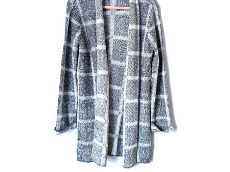 JUSTFAB Grey and White Metallic Cardigan- Size XS (Jana) Sale