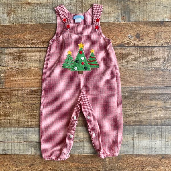 Mondays Child Red Gingham Christmas Tree Outfit- Size 18M (see notes) Discount