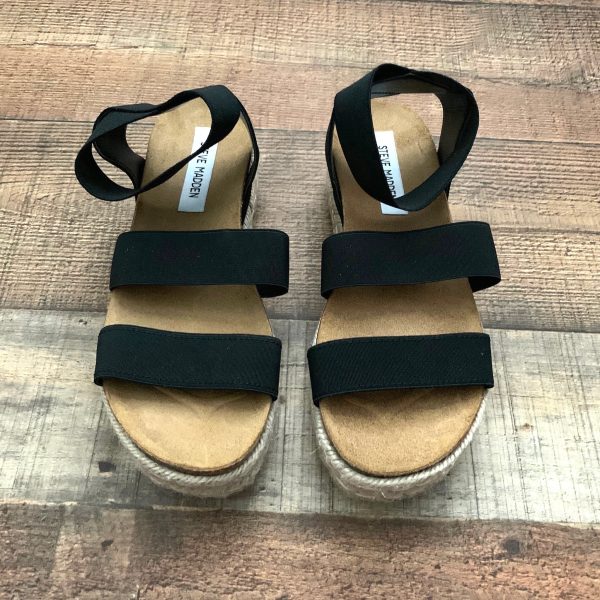 Steve Madden Black Kimmie Sandals- Size ~7 (See Notes) For Cheap