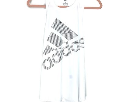 Adidas White With Black Logo Racerback Tank NWT- Size S Supply