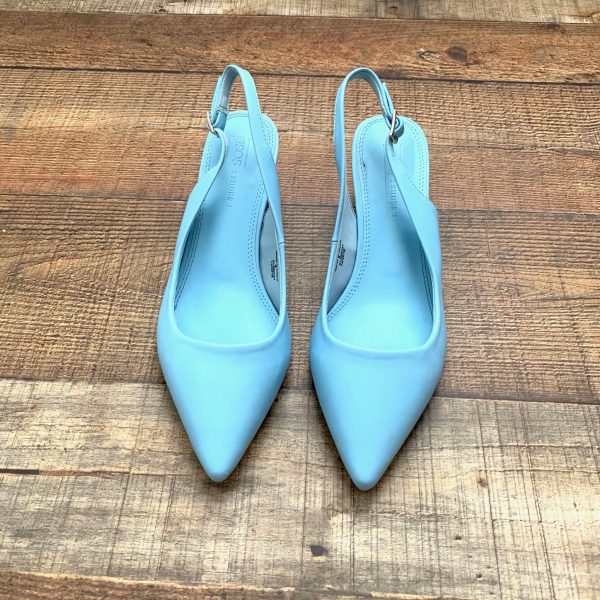 ASOS Blue Slingback Ball Heel Sandals- Size 6 (fit like an 8) Online now