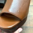 ASOS DESIGN Shiny Cognac Block Mules- Size 9 (See Notes) For Discount