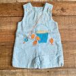 The Bailey Boys Seersucker Reversible Fishing Dino Outfit- Size 6M (see notes) Online now