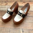 Steve Madden Cognac White Black Platform Loafers- Size 7 (See Notes) Supply