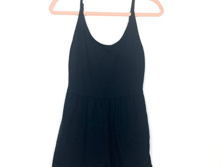 Wild Fable Black Eyelet Lined Romper- Size XS Sale