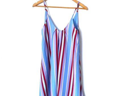 Buddy Love Blue Red Purple White Striped Dress- Size S Online