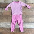 Kissy Kissy Baby Girl s Pink & White Striped Pajama Pant Set- Size 18-24M For Discount