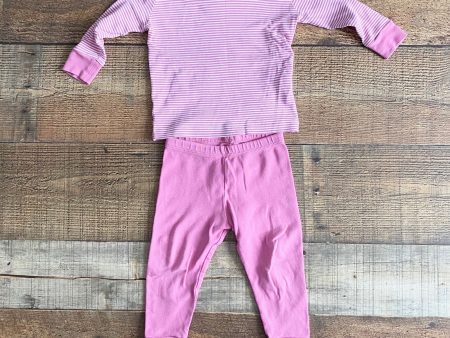 Kissy Kissy Baby Girl s Pink & White Striped Pajama Pant Set- Size 18-24M For Discount