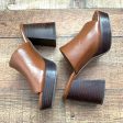 ASOS DESIGN Shiny Cognac Block Mules- Size 9 (See Notes) For Discount