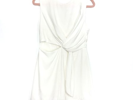 Promesa White Front Twist and Side Cutout Romper NWT- Size M on Sale