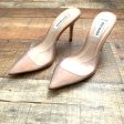 Steve Madden Nude Plastic Front Heel- Size 7.5 Hot on Sale