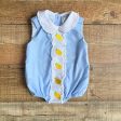 The Bella Bean Blue Lemon Romper- Size 6M(see notes) Online now