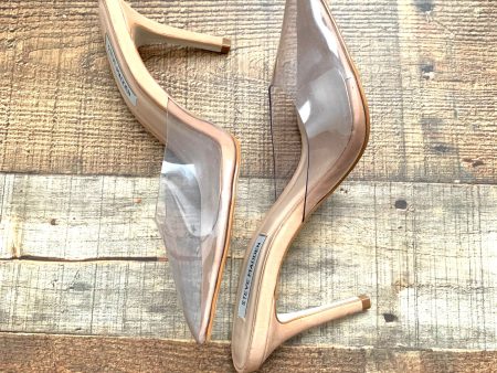 Steve Madden Nude Plastic Front Heel- Size 7.5 Hot on Sale