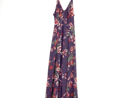 Agnes & Dora Floral Berry V-Neck Wide Leg Cropped Super Soft Jumpsuit NWT- Size XS (0-2) Online Sale