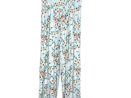 Earl Grey Light Blue Floral Lounge Pants- Size S (We have matching robe) For Discount