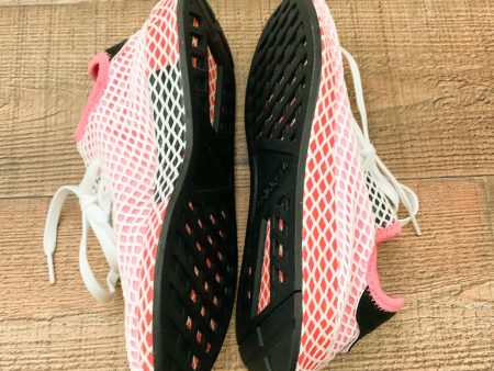 Adidas Chalk Pink Deerupt Netted Sneakers- Size 6.5 Like New Fashion