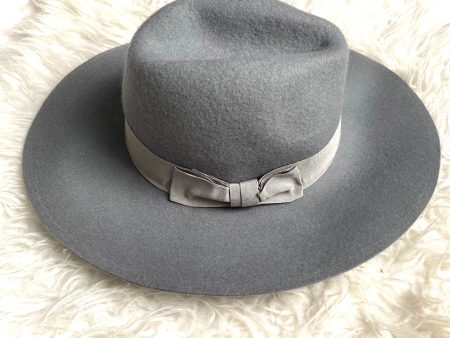 Something Special Grey Wool Felt Wide Brim Hat Discount