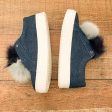 Sam Edelman Leya Denim Pompom Sneakers- Size 7 Like New Discount