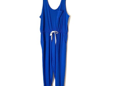 Gilli Blue Drawstring Waist Jumpsuit NWT- Size 1X Online