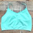 No Brand Mint Green Padded Perforated Back Bra- Size ~L XL (See Notes) For Sale