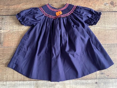 Rosalina Clemson Smocked Dress- Size 9M on Sale