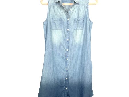 American Eagle Outfitters Chambray Button Up Pocket Dress- Size S (see notes) Sale