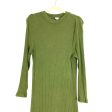 A New Day Olive Ribbed Dress- Size L (see notes) Hot on Sale