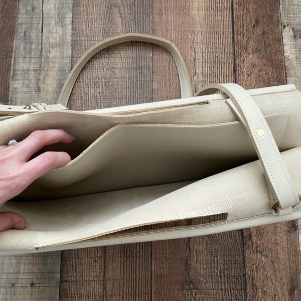 B o u t o n n é  x SK Tan Leather Handbag Online Hot Sale