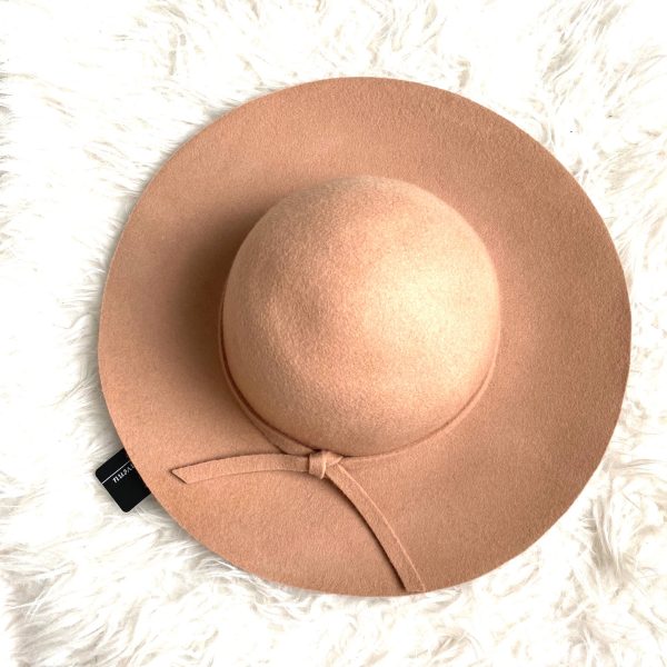 Bienvenu Camel Wool Wide Brim Hat NWT- Size 57cm Online