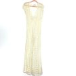 Zara Knit Cream Front Twist Sheer Dress- Size L (see notes) For Cheap