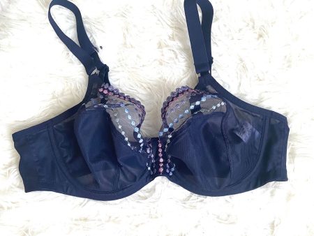 Elomi Navy Colorful Underwire Bra- Size 36DD For Sale