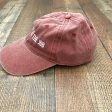 Authentic Pigment Maroon Garment Washed The Girl For The Job Baseball Cap Online