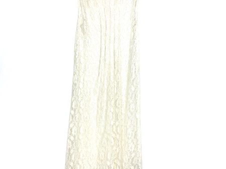 Zara Cream Lace Sheer Dress- Size L Online Hot Sale